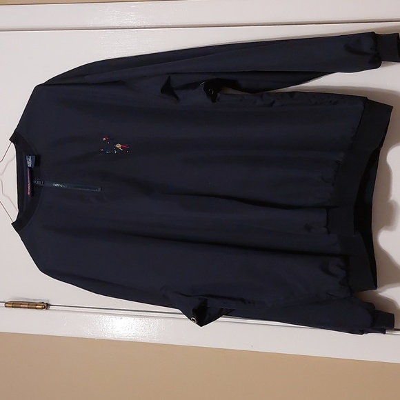 Vintage Pivot Rules Navy Blue Windbreaker Golf Pullover Jacket - Picture 1 of 5